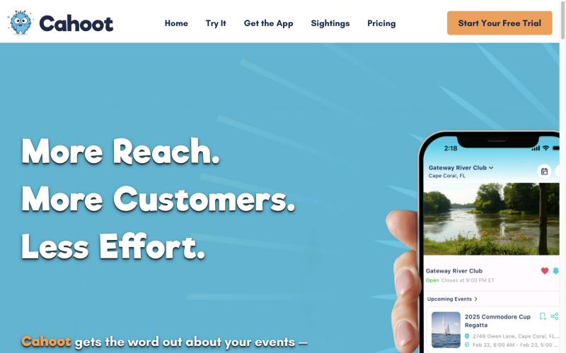 The letscahoot.com home page